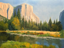 El Capitan Autumn oil painting
