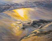 Jewels from the Sea - La Jolla surf oil painting