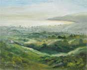 Above San Clemente Plein Air Oil Landscape Seascape painting