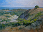 San Mateo Creek San Clemente Trestles surfing oil painting