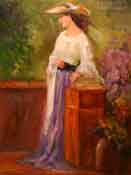 Victorian lady portrait from live model by Karen Winters